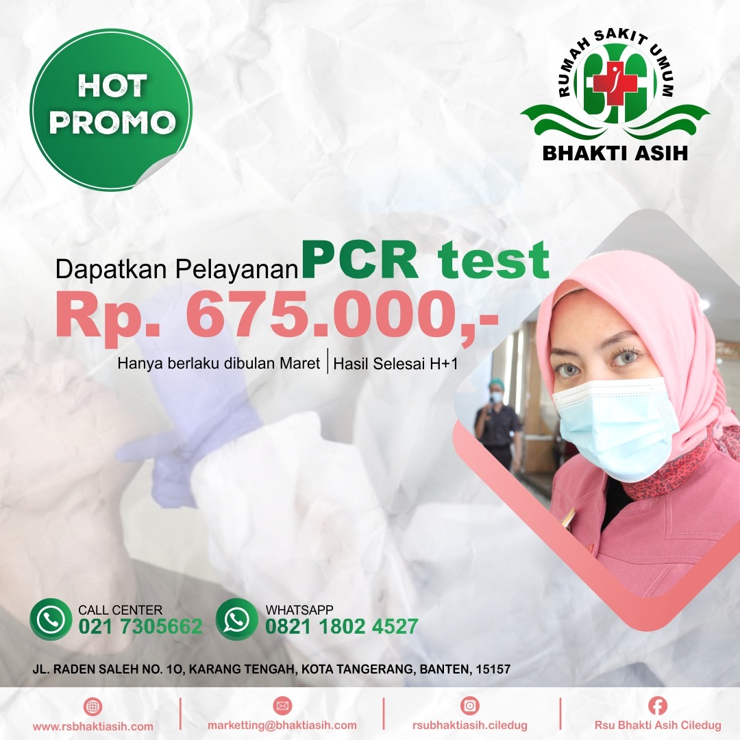 PROMO!!! PCR HANYA RP 675.000