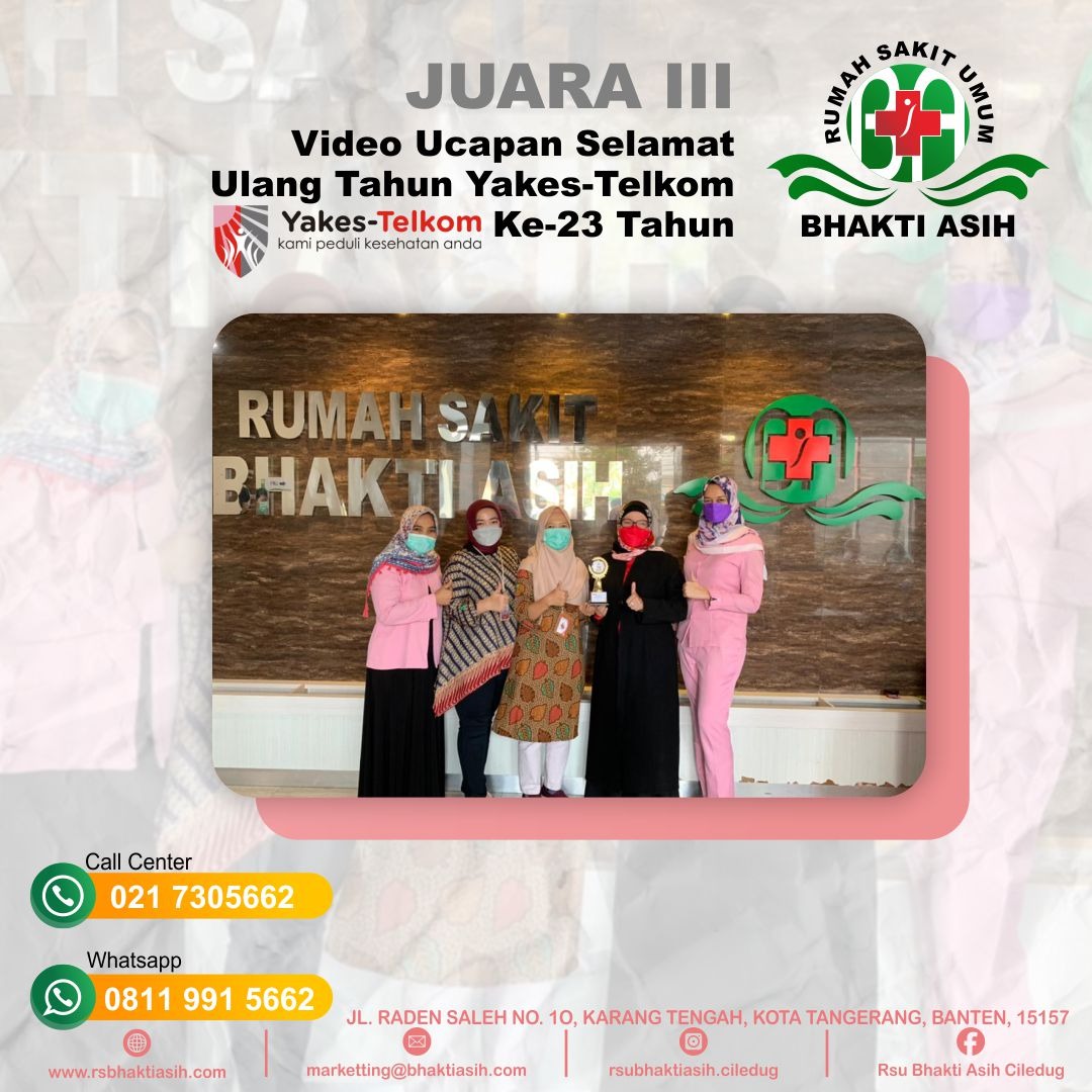 Penyerahan Trophy Juara ke -3 Lomba Video Ucapan Ulang Tahun Yakes Telkom ke-23